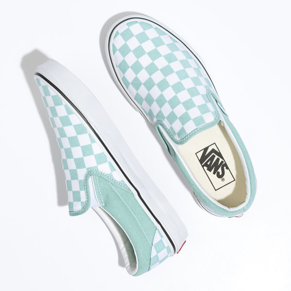 Vans checkerboard on sale aqua haze