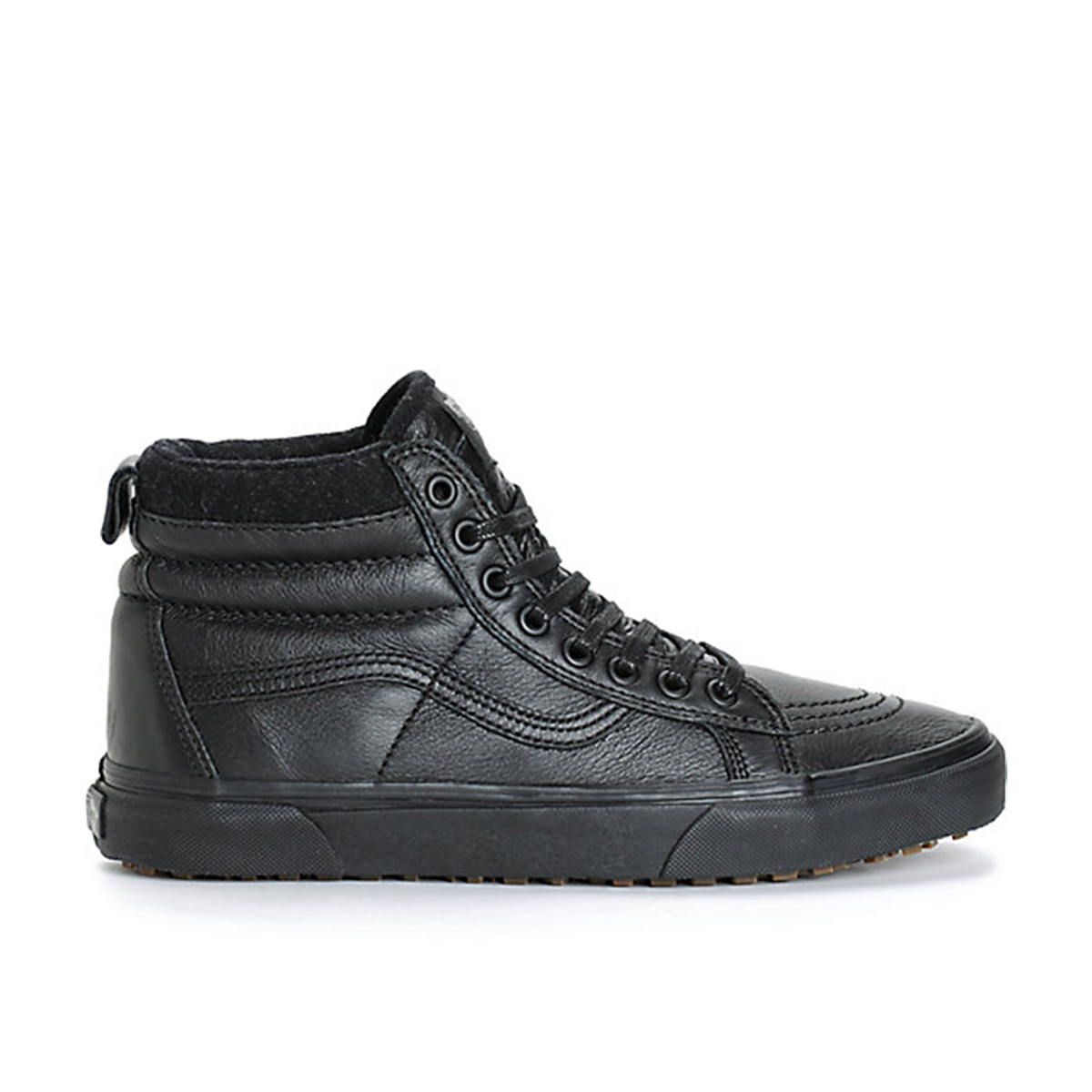 vans high top black leather
