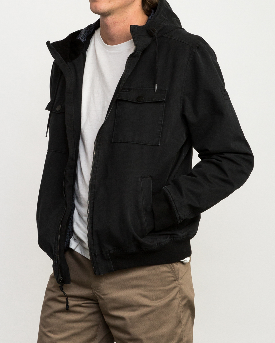 rvca hooded bomber