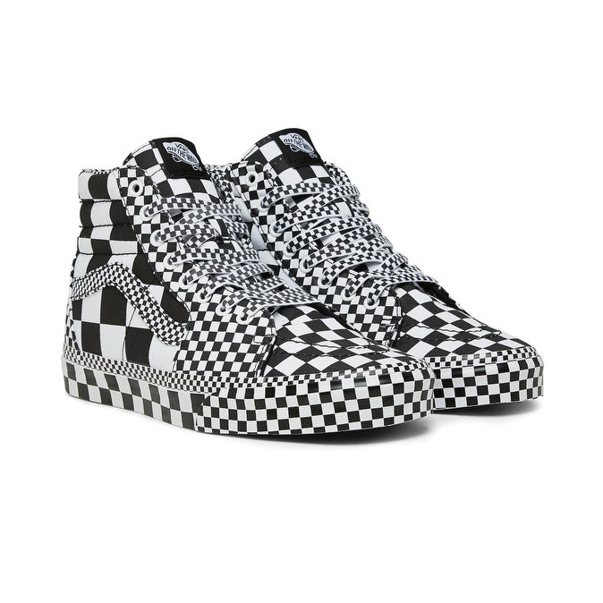 vans sk8 hi all over checkerboard