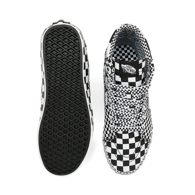 vans sk8 hi all over checkerboard